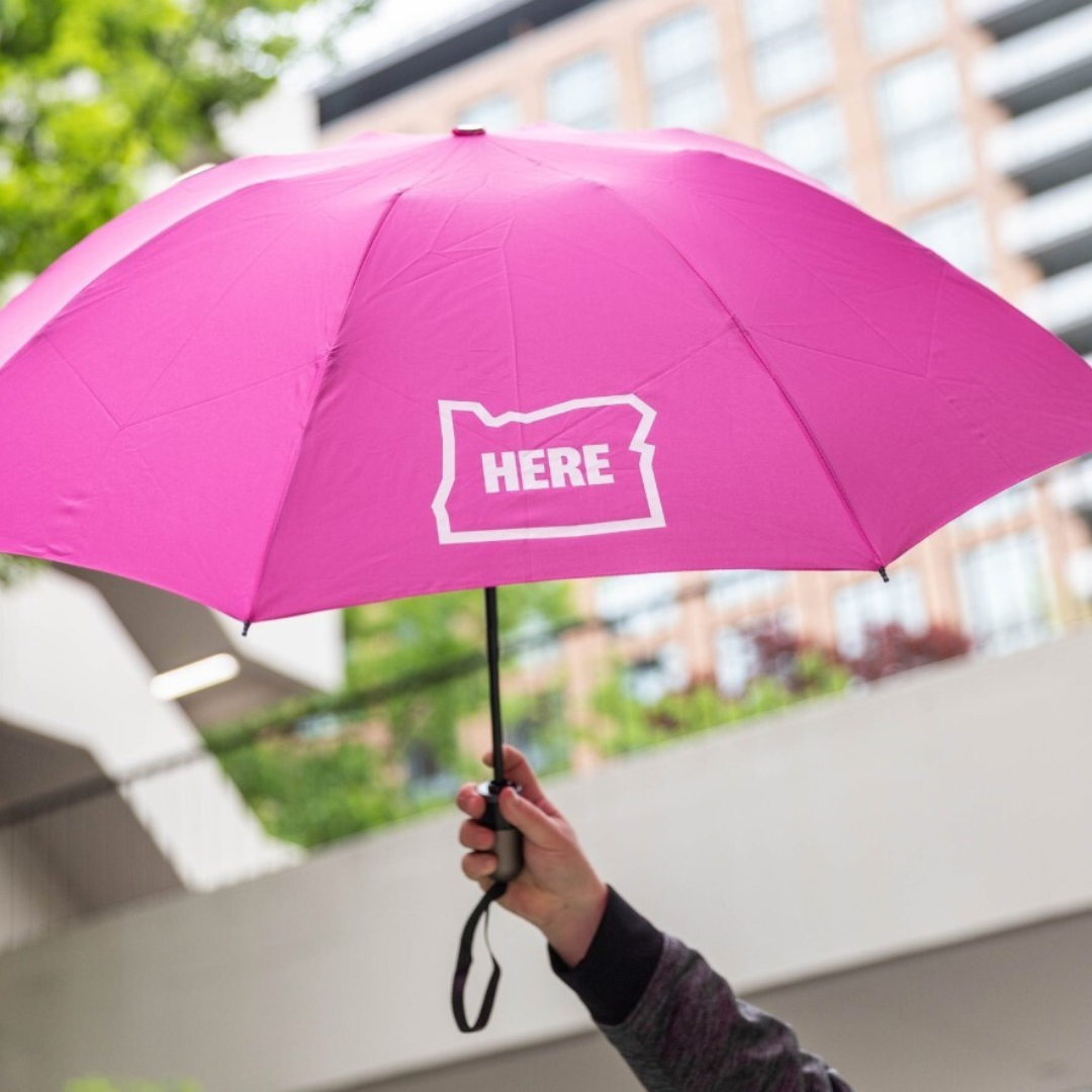 HERE OREGON UMBRELLAS IN THE PACIFIC NORTHWEST