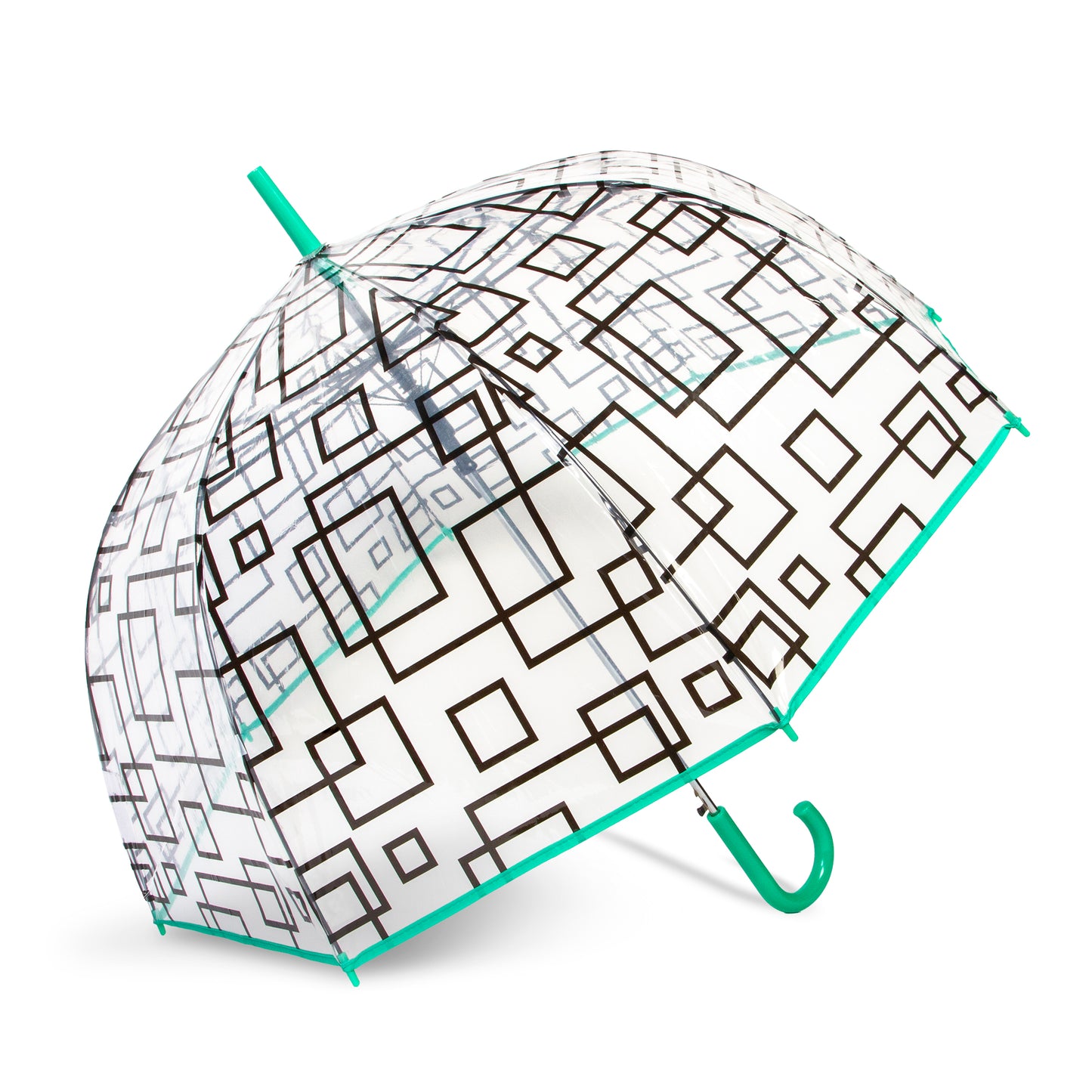 Auto Open 52" Arc Fashion Print Bubble Stick Umbrella