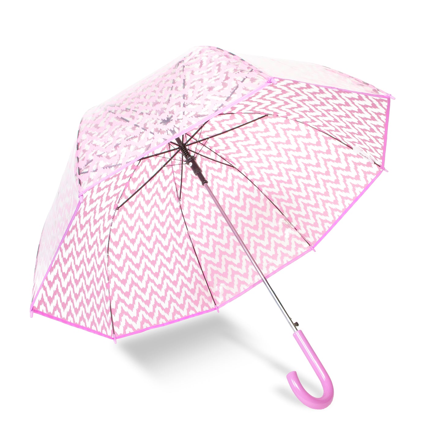 Auto Open 52" Arc Fashion Print Bubble Stick Umbrella