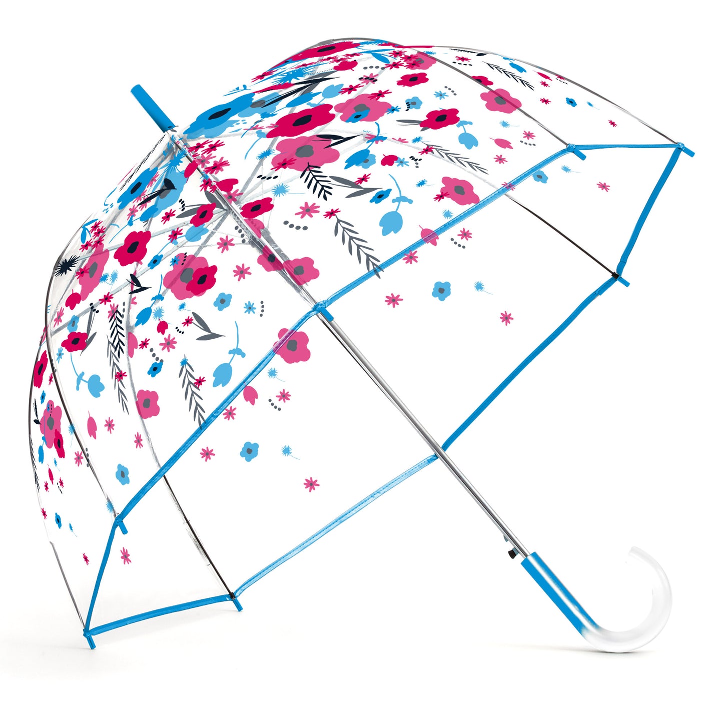 Auto Open 52" Arc Fashion Print Bubble Stick Umbrella