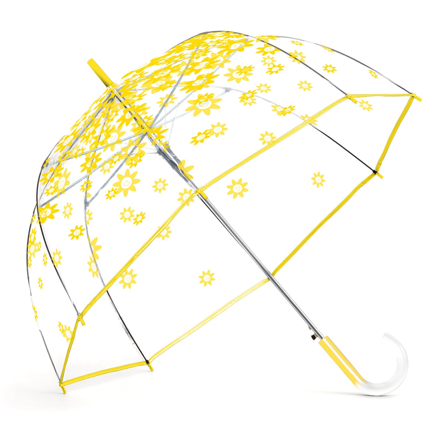 Auto Open 52" Arc Fashion Print Bubble Stick Umbrella