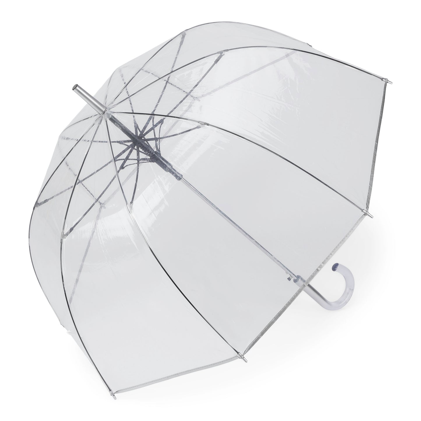 Auto Open 52" Arc Bubble Umbrella with Clear Crook Handle