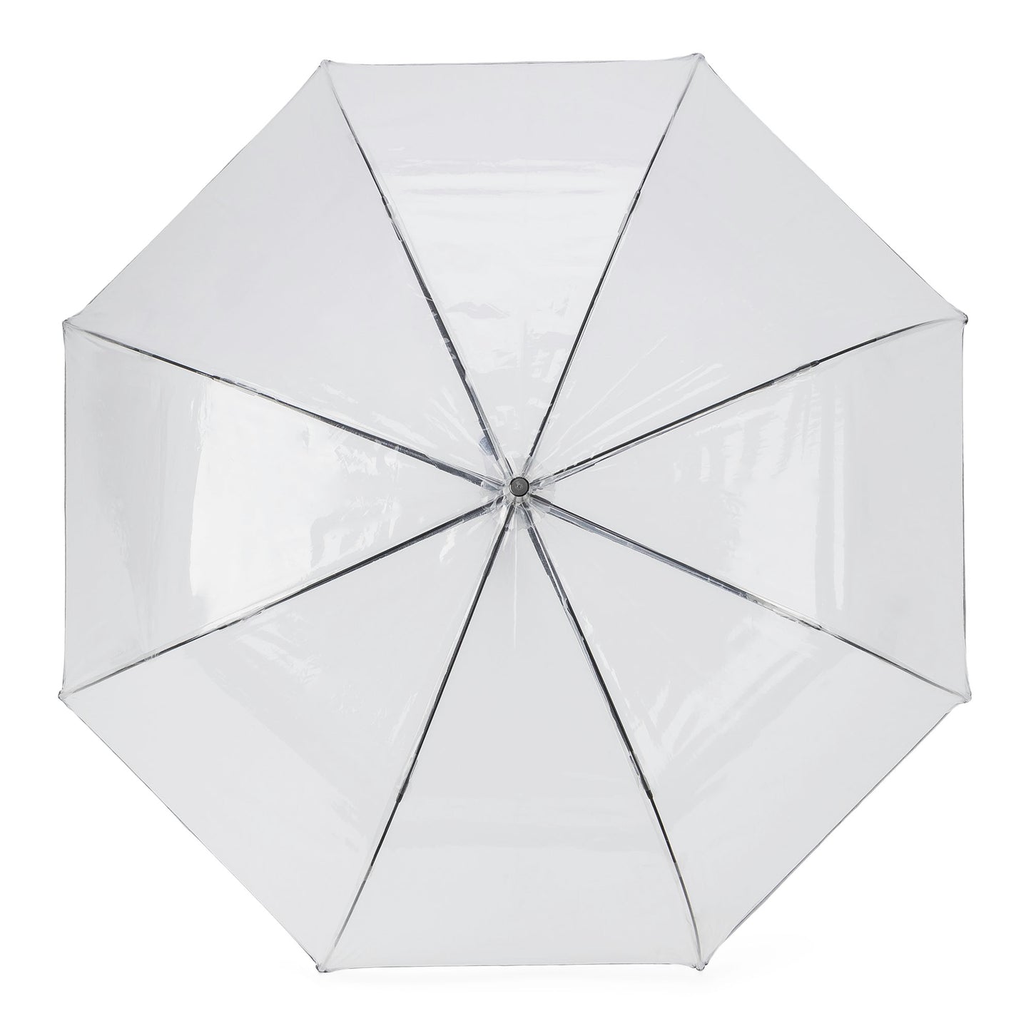 Auto Open 52" Arc Bubble Umbrella with Clear Crook Handle