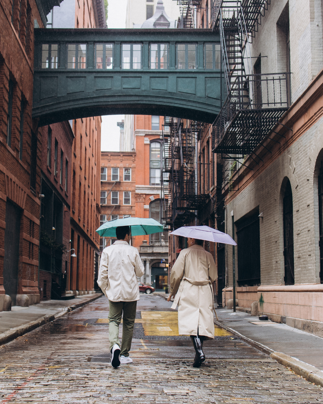 woman with yellow umbrella