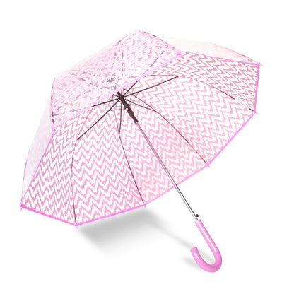 Auto Open 52" Arc Fashion Bubble Stick Umbrella