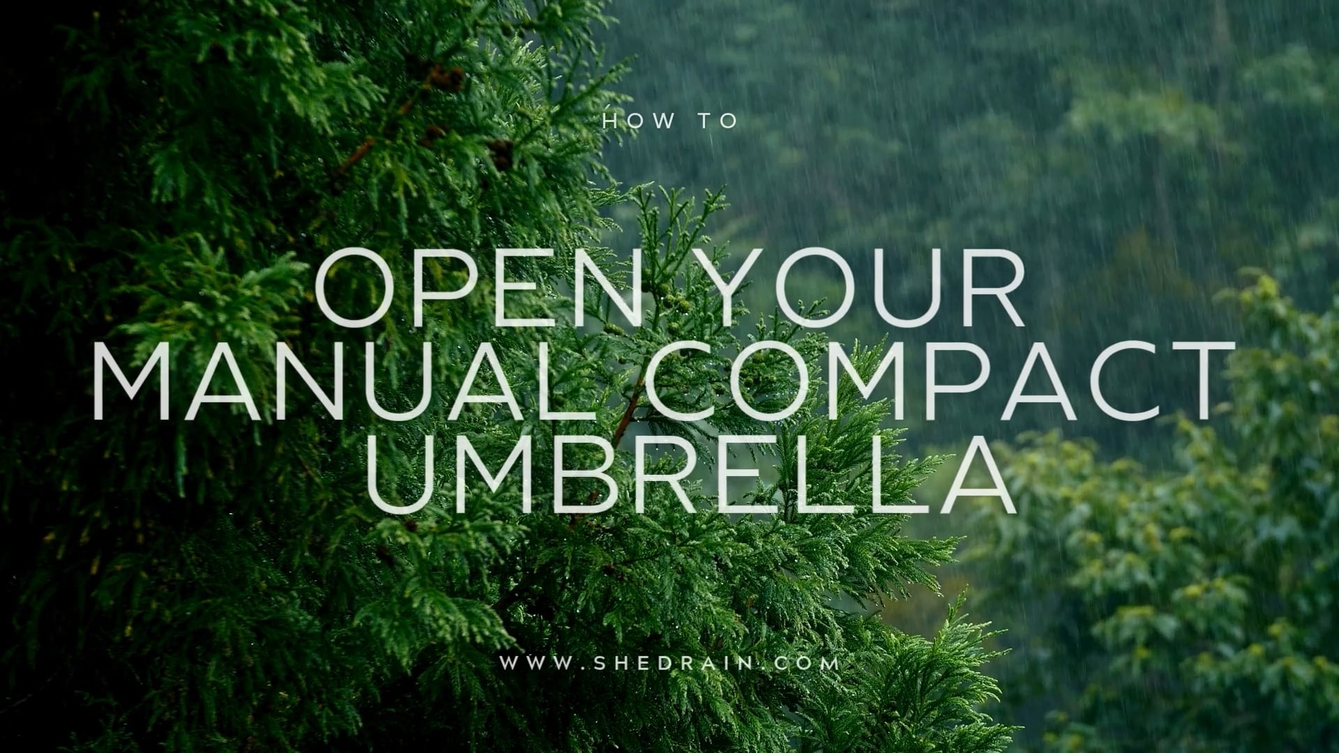 Load video: This quick tutorial shows you exactly how to open and close your manual compact umbrella the right way-no buttons, just classic, reliable design.