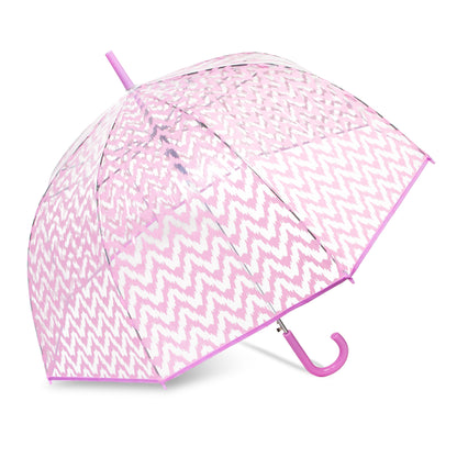 Auto Open 52" Arc Fashion Bubble Stick Umbrella