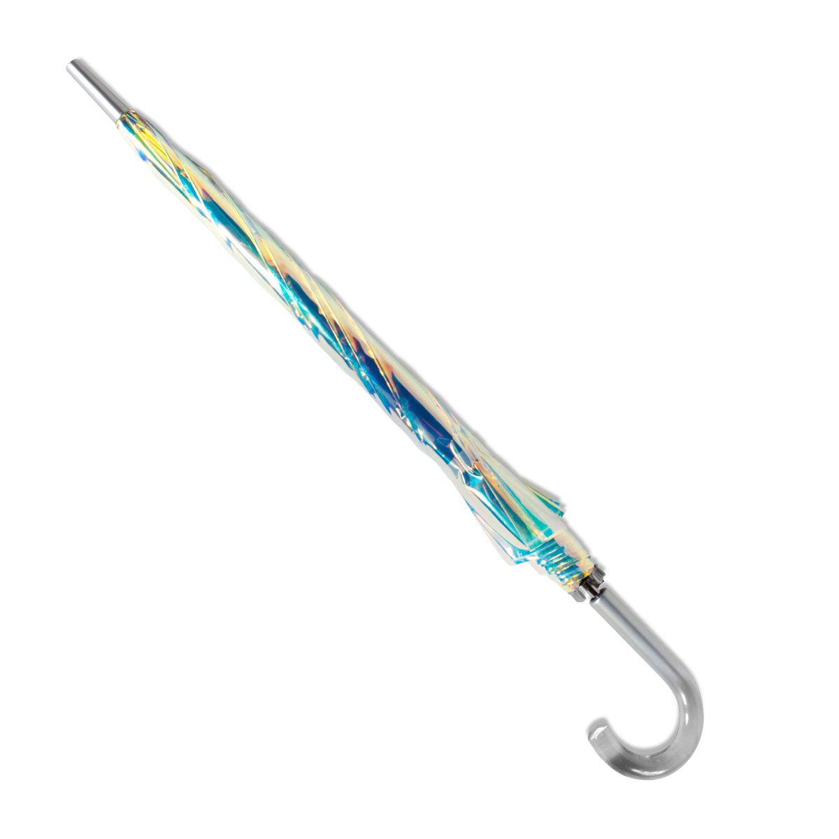 Iridescent Auto Open 50" Arc Stick Umbrella