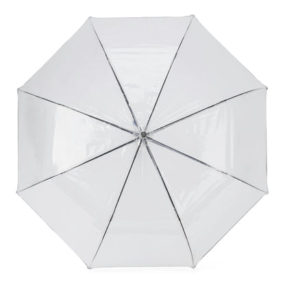 Auto Open 52" Arc Bubble Umbrella with Clear Crook Handle